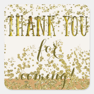 Thank You For Coming Square Sticker