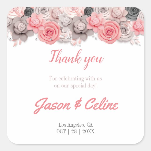 Thank you for Coming Sticker (Front)