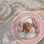 Thank You For Coming To My Baptism Modern Photo Keychain<br><div class="desc">This simple and classic design is composed of serif typography and add a custom photo. Thank you for coming to the holy Baptism.</div>