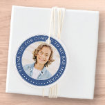 Thank You For Coming To My Bar Mitzvah Photo Favor Tags<br><div class="desc">This simple and classic design is composed of serif typography and add a custom photo. Thank you for coming to Bar Mitzvah.</div>