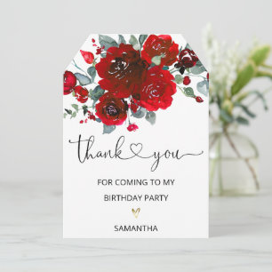 Thank You For Coming To My Birthday Party Card
