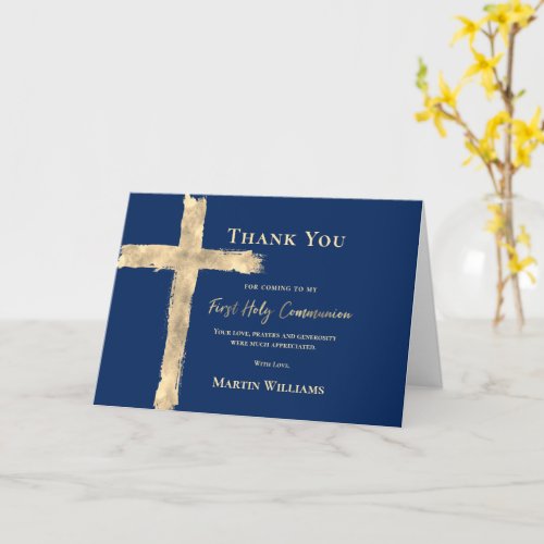Thank you for coming to my First Holy Communion  Card