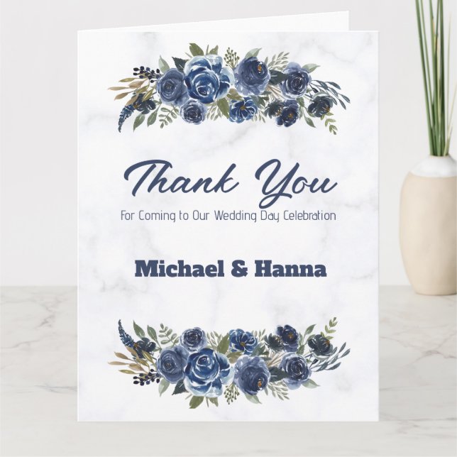 Thank You For Coming to Our Wedding Day Card (Front)