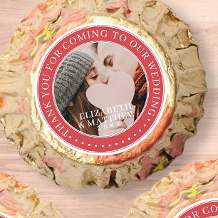 Thank You For Coming To Our Wedding Modern Photo Reese's Peanut Butter Cups