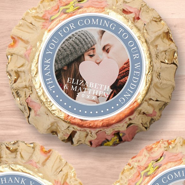 Thank You For Coming To Our Wedding Modern Photo Reese's Peanut Butter Cups (Creator Uploaded)