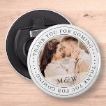 Thank You For Coming Wedding Classic Custom Photo Bottle Opener at Zazzle