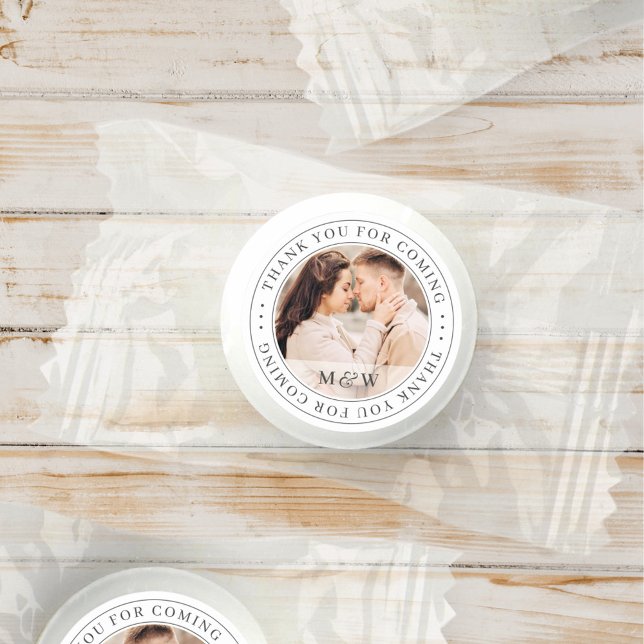 Thank You For Coming Wedding Classic Custom Photo Life Saver® Mints (Creator Uploaded)