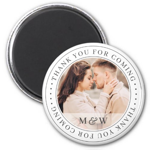 Thank You For Coming Wedding Classic Custom Photo Magnet