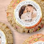 Thank You For Coming Wedding Classic Custom Photo Reese's Peanut Butter Cups<br><div class="desc">This simple and classic design is composed of serif typography and add a custom photo. "Thank you for coming" written in serif.</div>