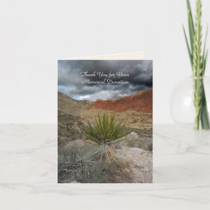 Thank You for Donation, Mountain Storm with Yucca