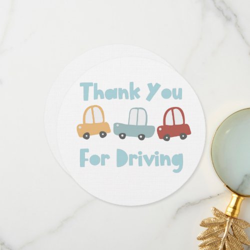 Thank You for Driving in Service Flat Card