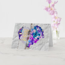 Thank You for Embracing Messiness Foil Love Card