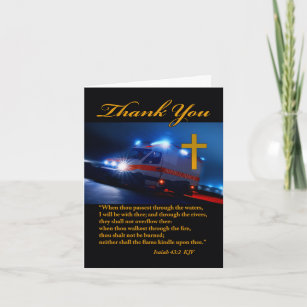 Paramedic Thank You Cards & Templates