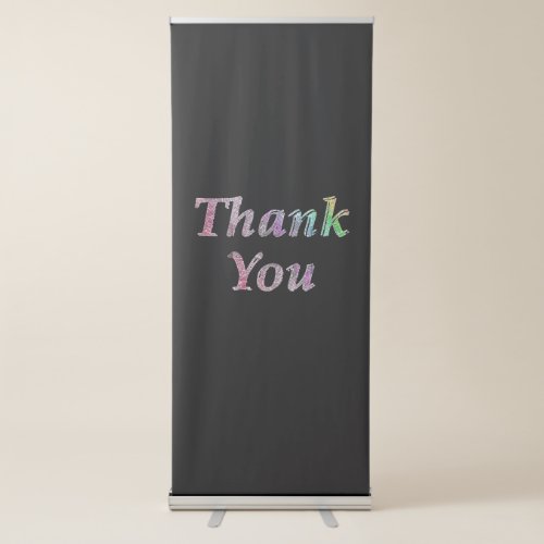 thank you for everything retractable banner