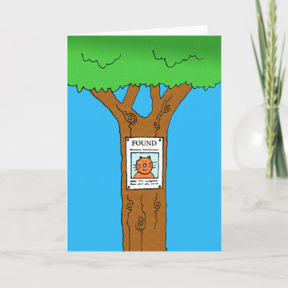 Thank You for Finding Lost Cat Card