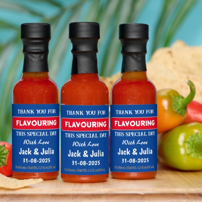 Thank You for Flavoring Wedding Hot Sauce (Multi)