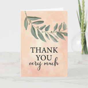 Thank You for Friendship Large Leafy Branch Card