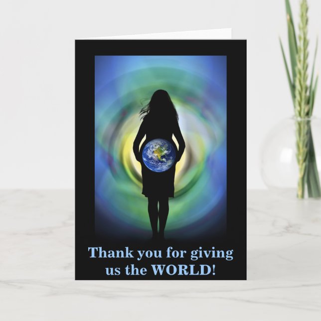 Thank you for giving us the WORLD Card (Front)