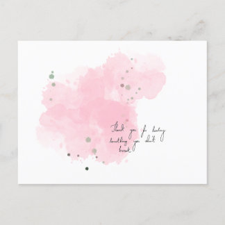Thank you for healing something you didn't break postcard