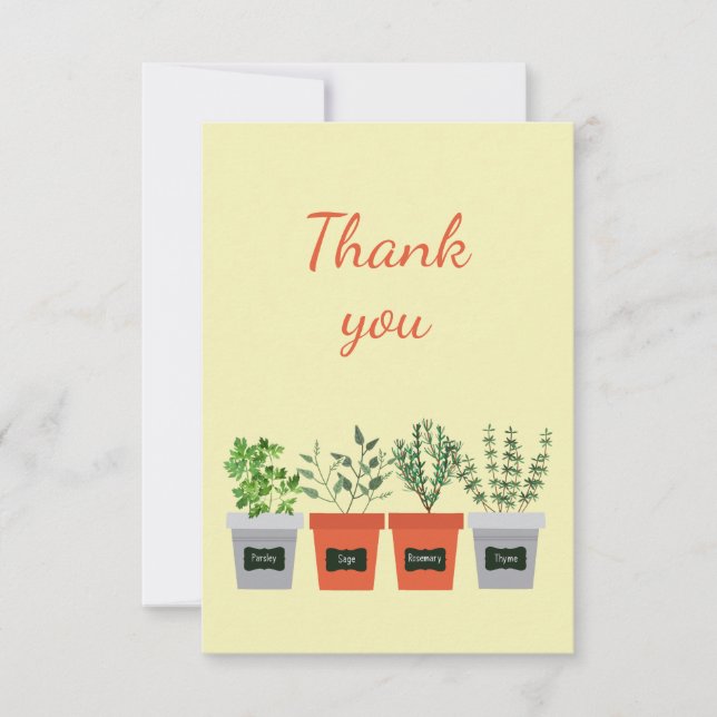 Thank You For Help Watering Plants, Gardening Card (Front)