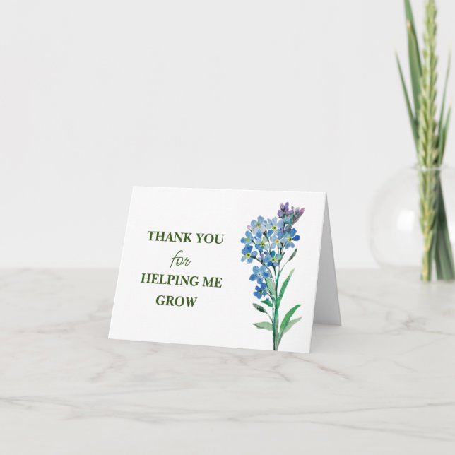 THANK YOU for HELPING ME GROW! (Front)