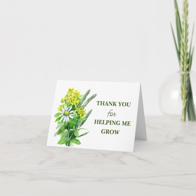 THANK YOU for HELPING ME GROW! (Front)