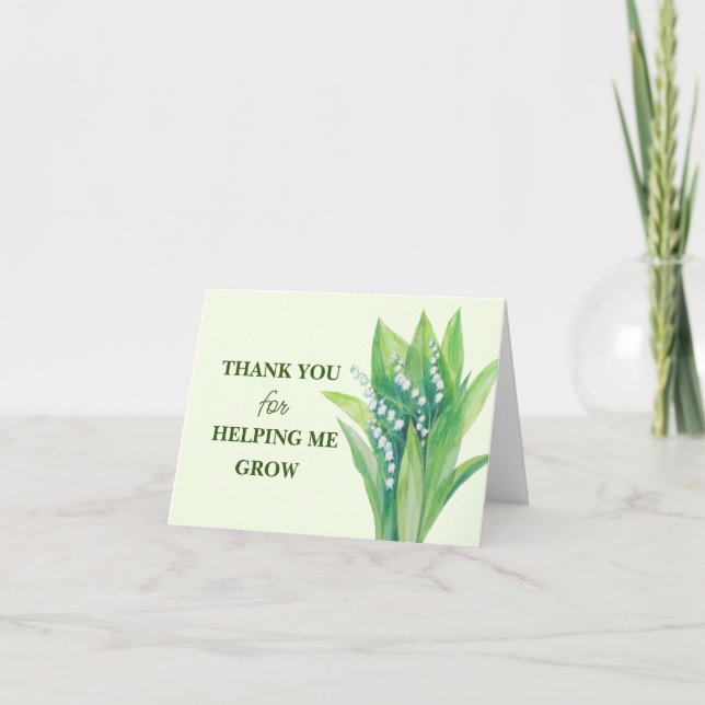 THANK YOU for HELPING ME GROW! (Front)