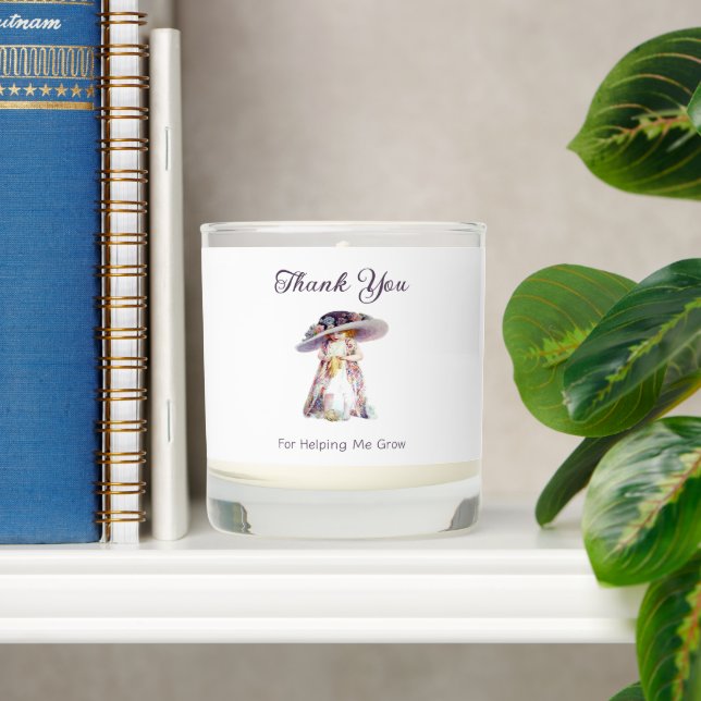 Thank you for helping me grow Appreciation Scented Candle (Shelf)