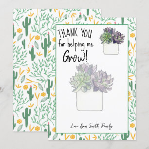 Thank you for helping me grow card holder voucher