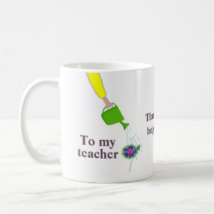 "Thank You for Helping Me Grow" For Teacher Coffee Mug