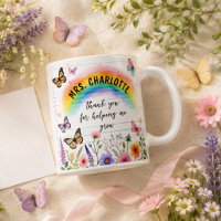 Thank You for Helping Me Grow Rainbow Teacher