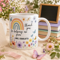 Thank You for Helping Me Grow Rainbow Teacher
