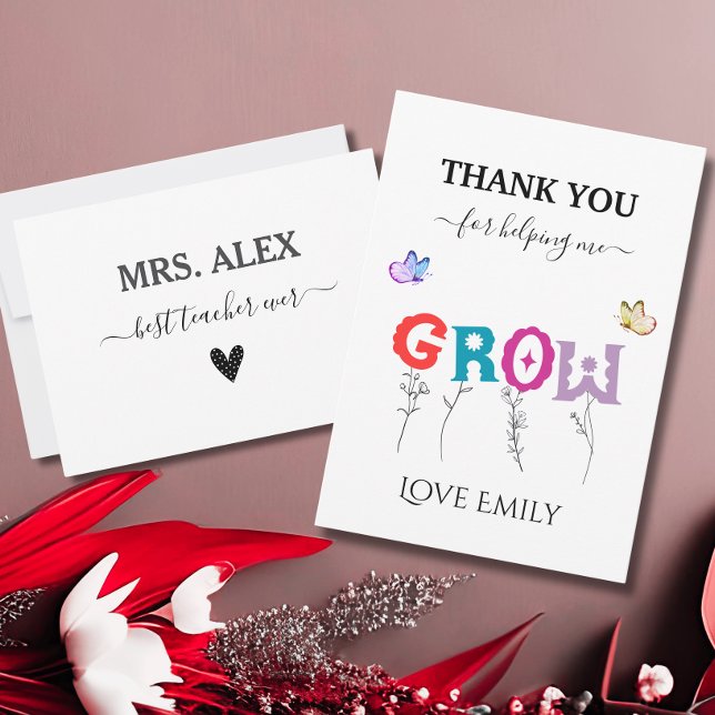 Thank you for Helping me Grow Teacher appreciation (Creator Uploaded)