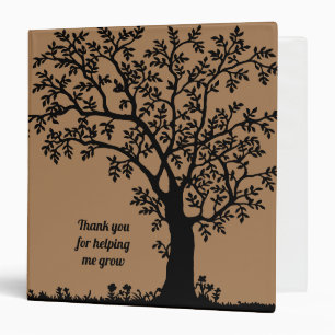 Thank You For Helping Me Grow Teacher Appreciation 3 Ring Binder