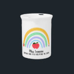 Thank You For Helping Me Grow Teacher Flower Pot Beverage Pitcher<br><div class="desc">The custom mini ceramic planters are an adorable gift for your child’s teacher or caregiver. Perfect for end of the year,  teacher appreciation,  or even holiday gifts.</div>