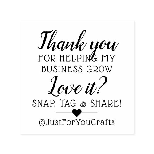 Thank You For Helping My Business Grow Self_inking Stamp