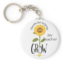 Thank you for helping us grow teacher sunflower keychain Thank you for helping us grow teacher sunflower keychain