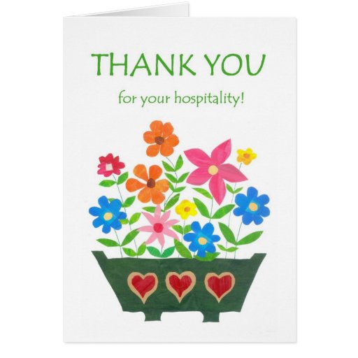 New 70 Thank You Card Hospitality