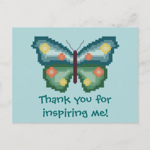 Thank you for inspiring me! Butterfly Postcard