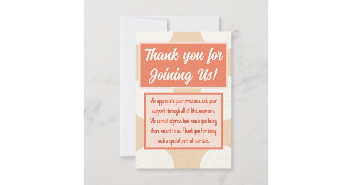 Thank you for Joining Us! | Zazzle