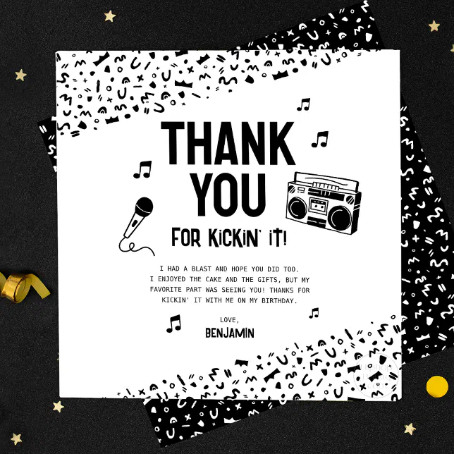 Thank You For Kicking It With Me 90s Hip Hop Zazzle