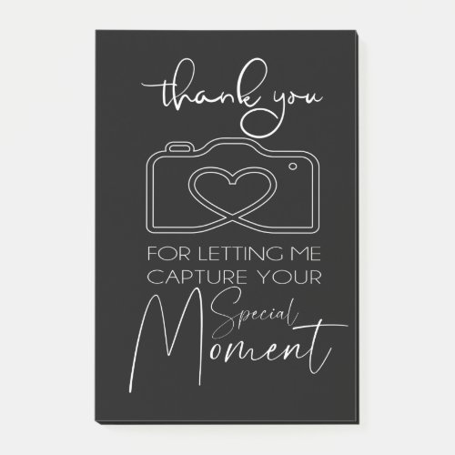 Thank You For Letting Me Capture Your Moment Post_it Notes