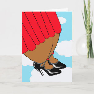 Thank You for Lifting My Spirits, Lady in Clouds Card