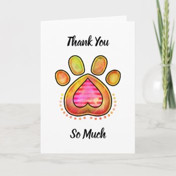 Thank You For Looking After My Dog Card by prawny at Zazzle