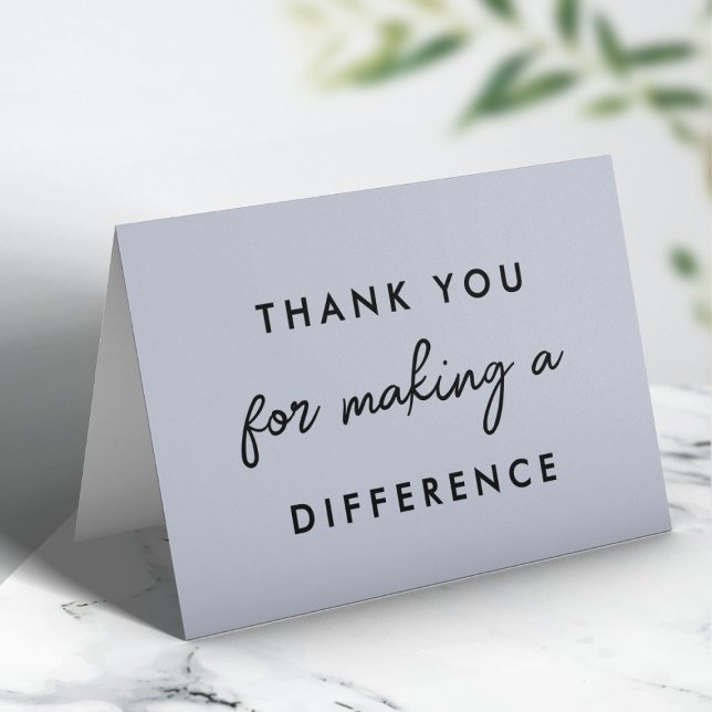 Thank you for Making a Difference Card (Creator Uploaded)