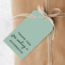 Thank you for Making a Difference  Gift Tags