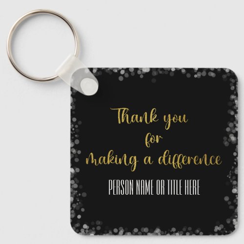 Thank You for Making a Difference Keychain