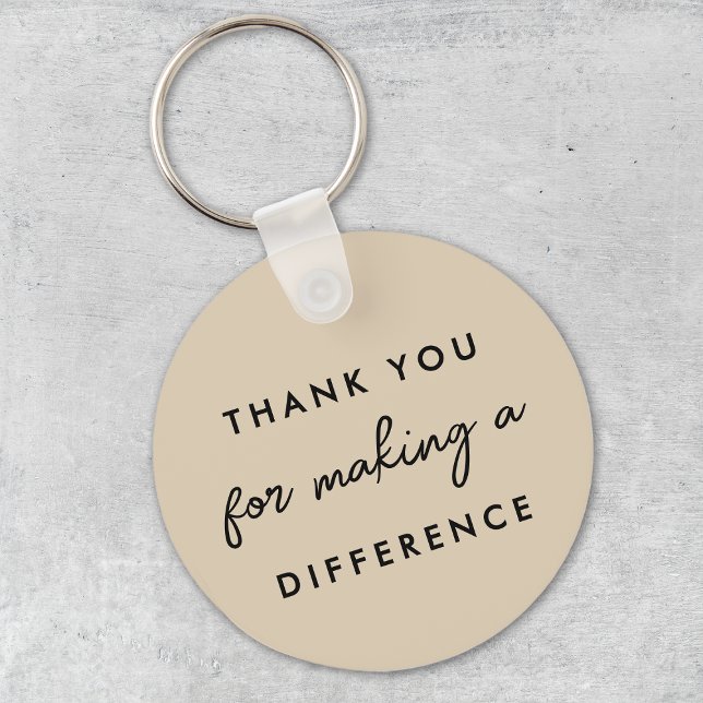 Thank you for Making a Difference  Keychain (Creator Uploaded)