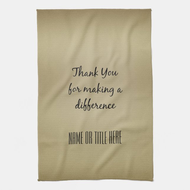 Thank you for Making a Difference Kitchen Towel (Vertical)