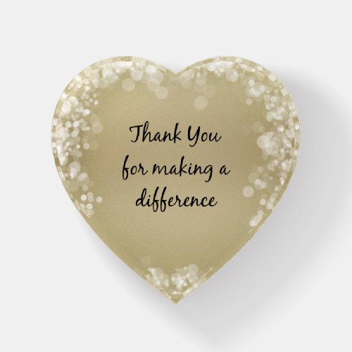 Thank you for Making a Difference Paperweight